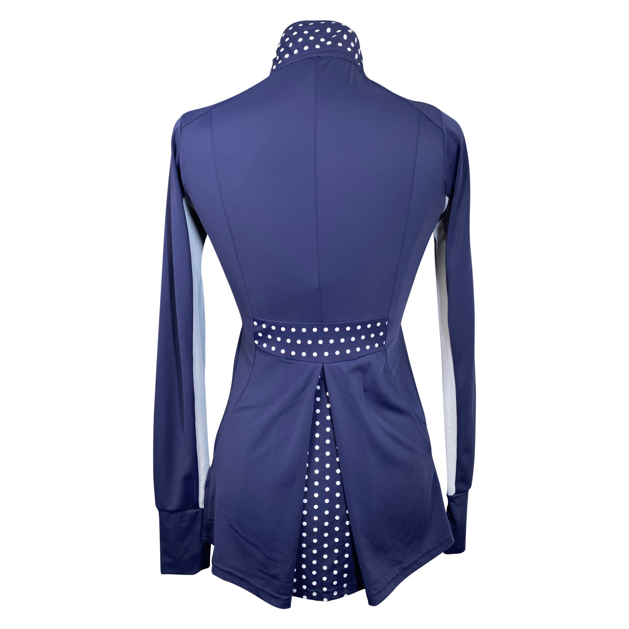 Back of Sync Equestrian Daisy Sun Shirt  in Navy - Women's XS