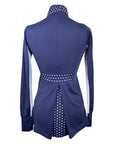 Back of Sync Equestrian Daisy Sun Shirt  in Navy - Women's XS