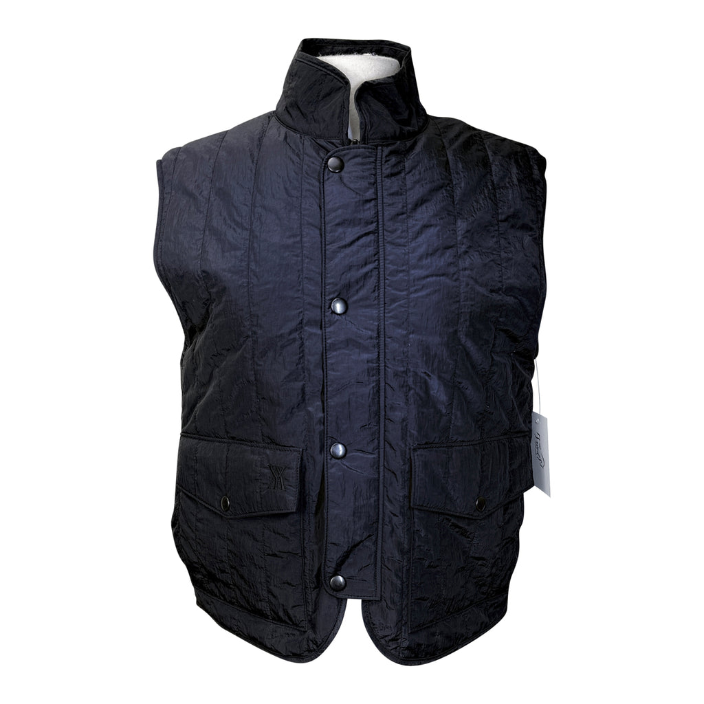 Yagya Quilted Riding Vest in Black