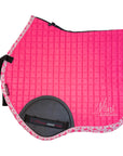 LeMieux Mini Suede Jump Square Pad in Pink