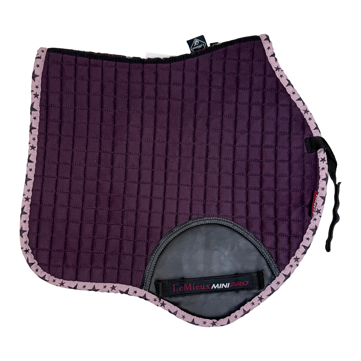 LeMieux Mini Suede Jump Square Pad in Purple 