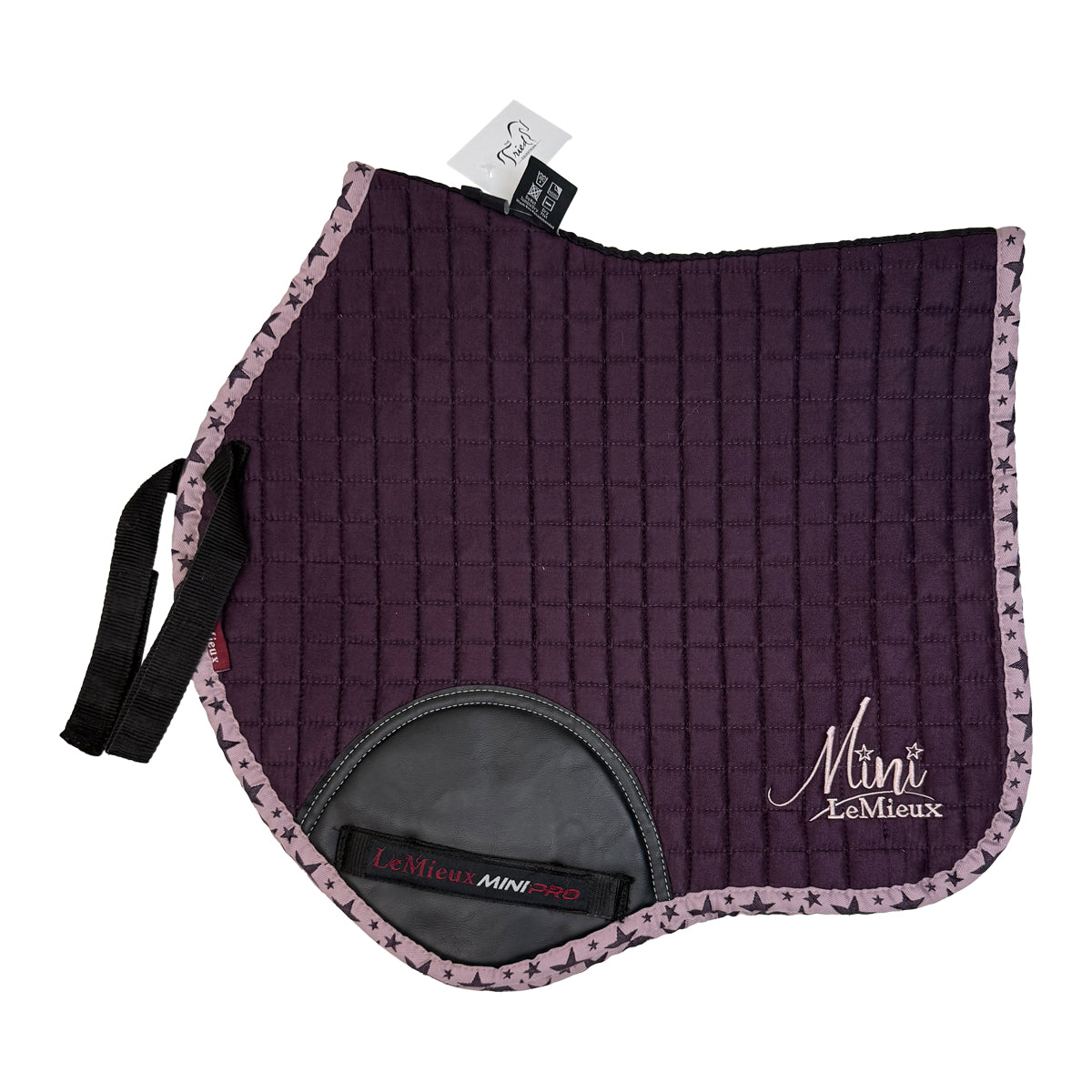 LeMieux Mini Suede Jump Square Pad in Purple 