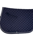 Dover Saddlery Quilted A/P Pad in Navy/White