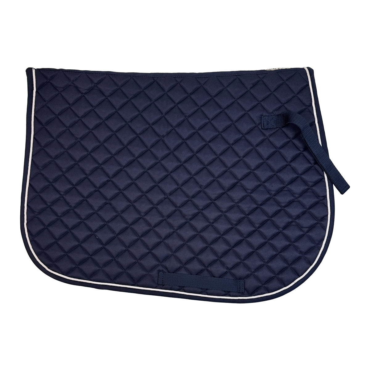 Dover Saddlery Quilted A/P Pad in Navy/White