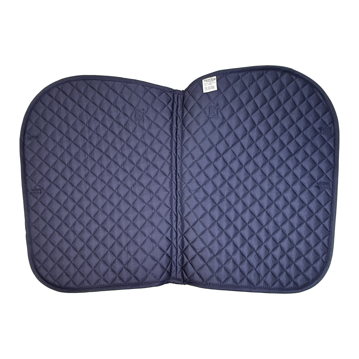 Dover Saddlery Quilted A/P Pad in Navy/White