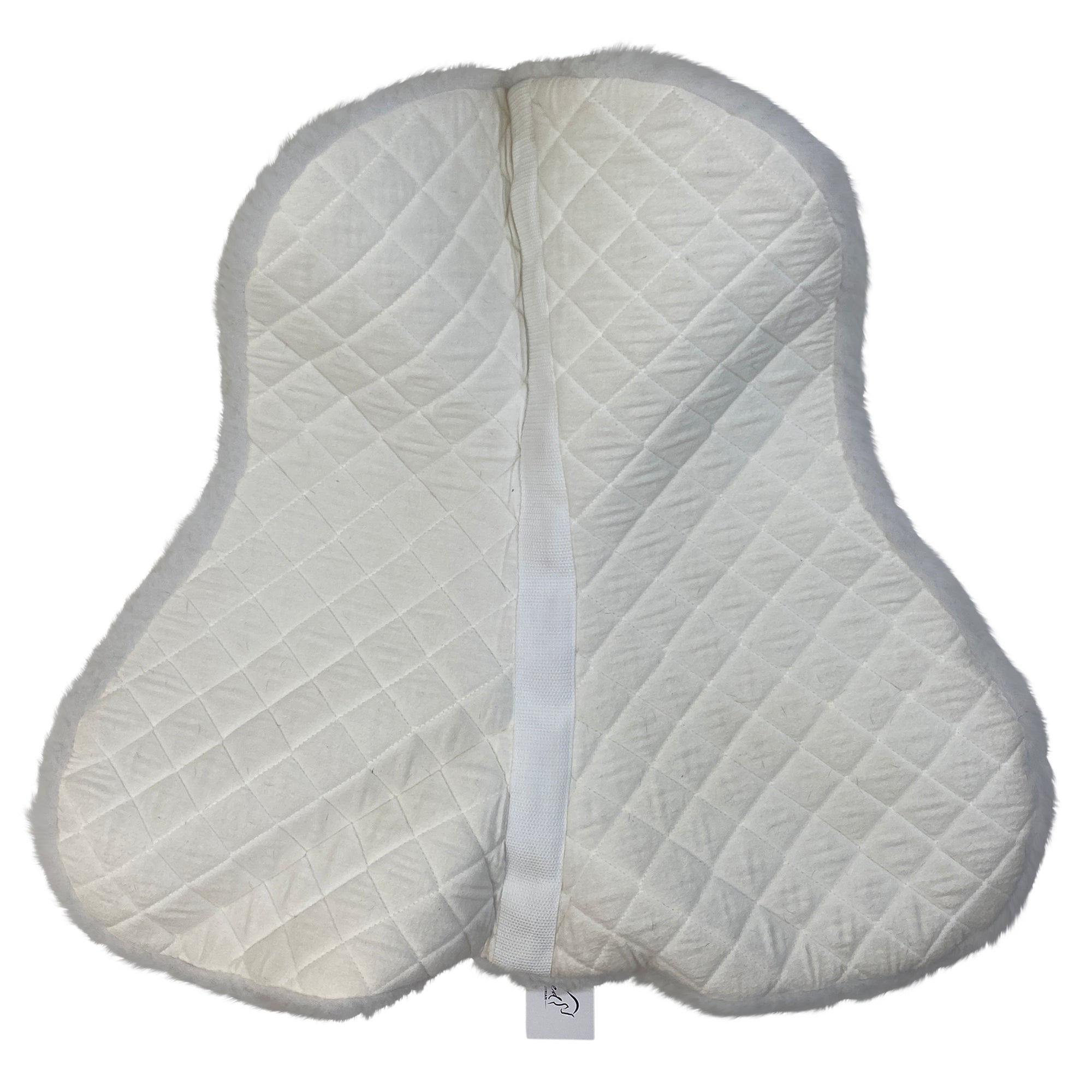 Equifit Fleece Memory Foam Half Pad Cover in White