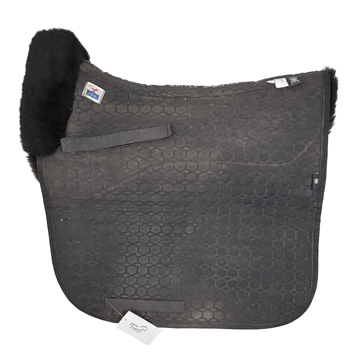 EA Mattes &#39;Platinum&#39; Sheepskin Square Pad in Black