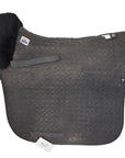 EA Mattes 'Platinum' Sheepskin Square Pad in Black