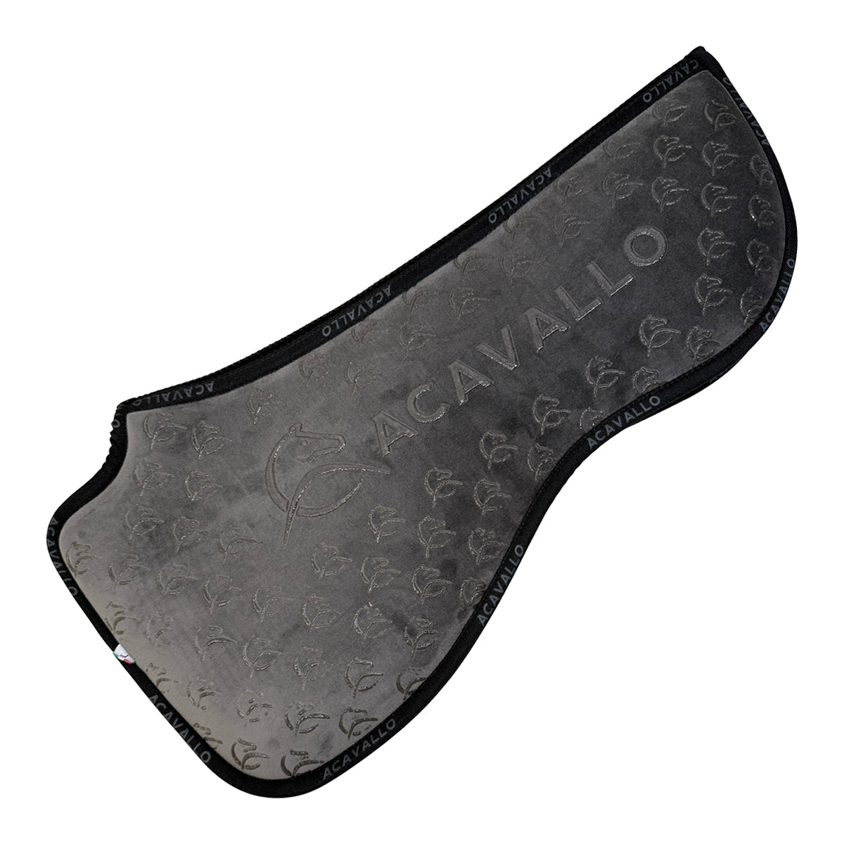 Acavallo Withers/Spine Free Silicone Grip Dressage Half Pad in Grey