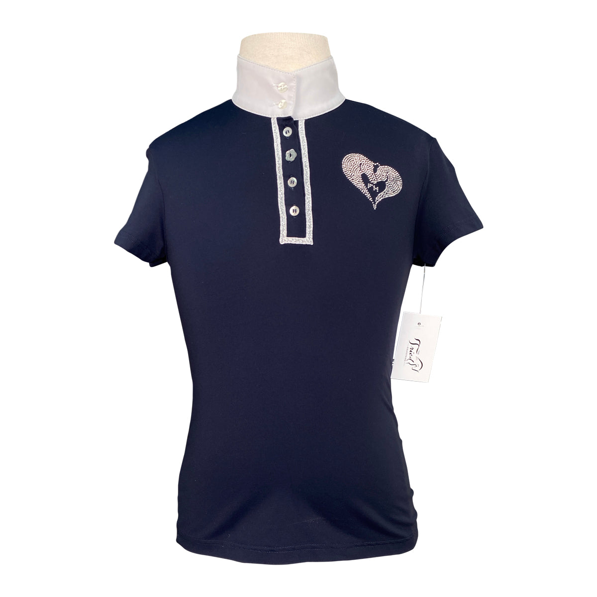 For Horses 'Molly' Competition Shirt in Navy