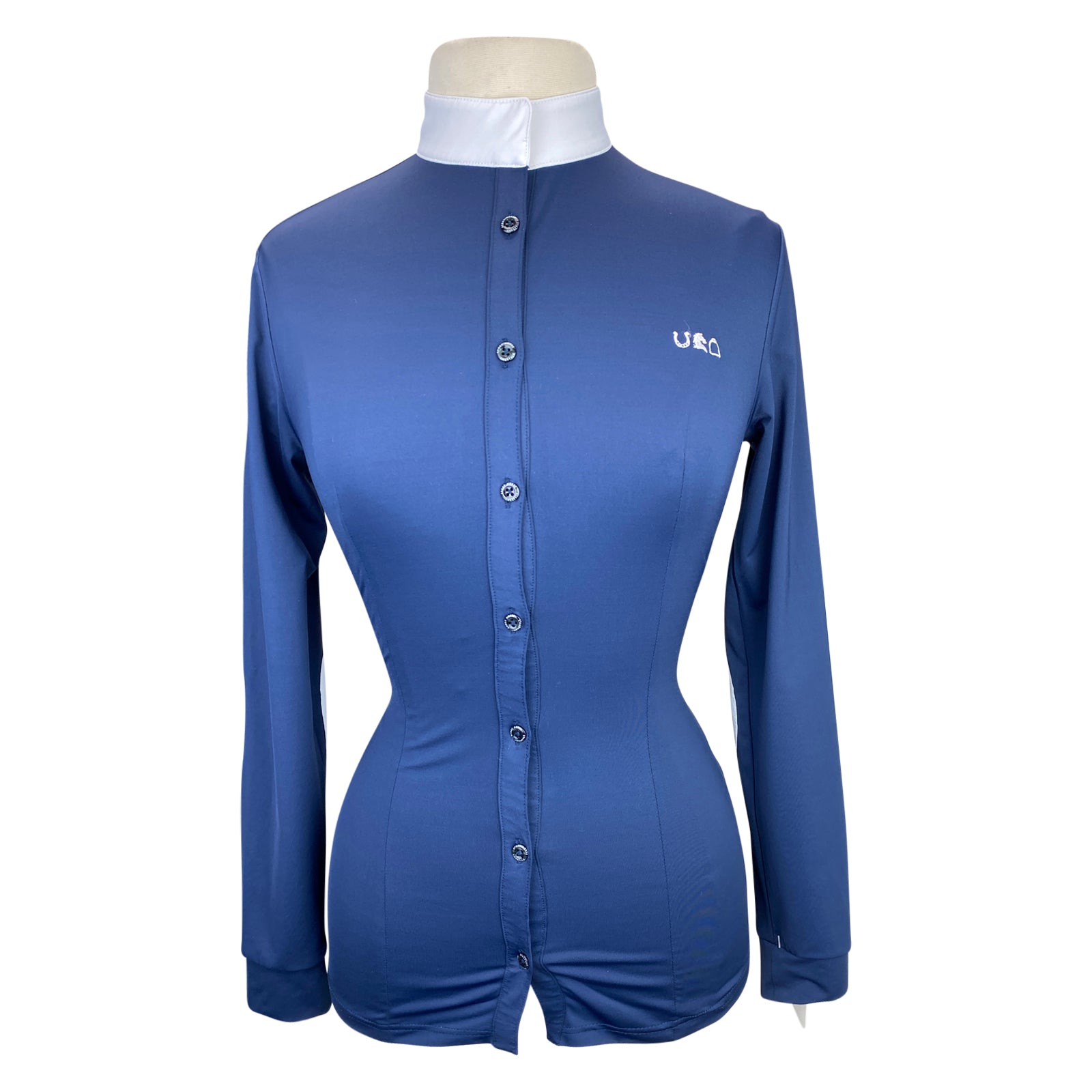 Sport Horse Lifestyle 'Hudson' Show Shirt in Navy - Women's XS