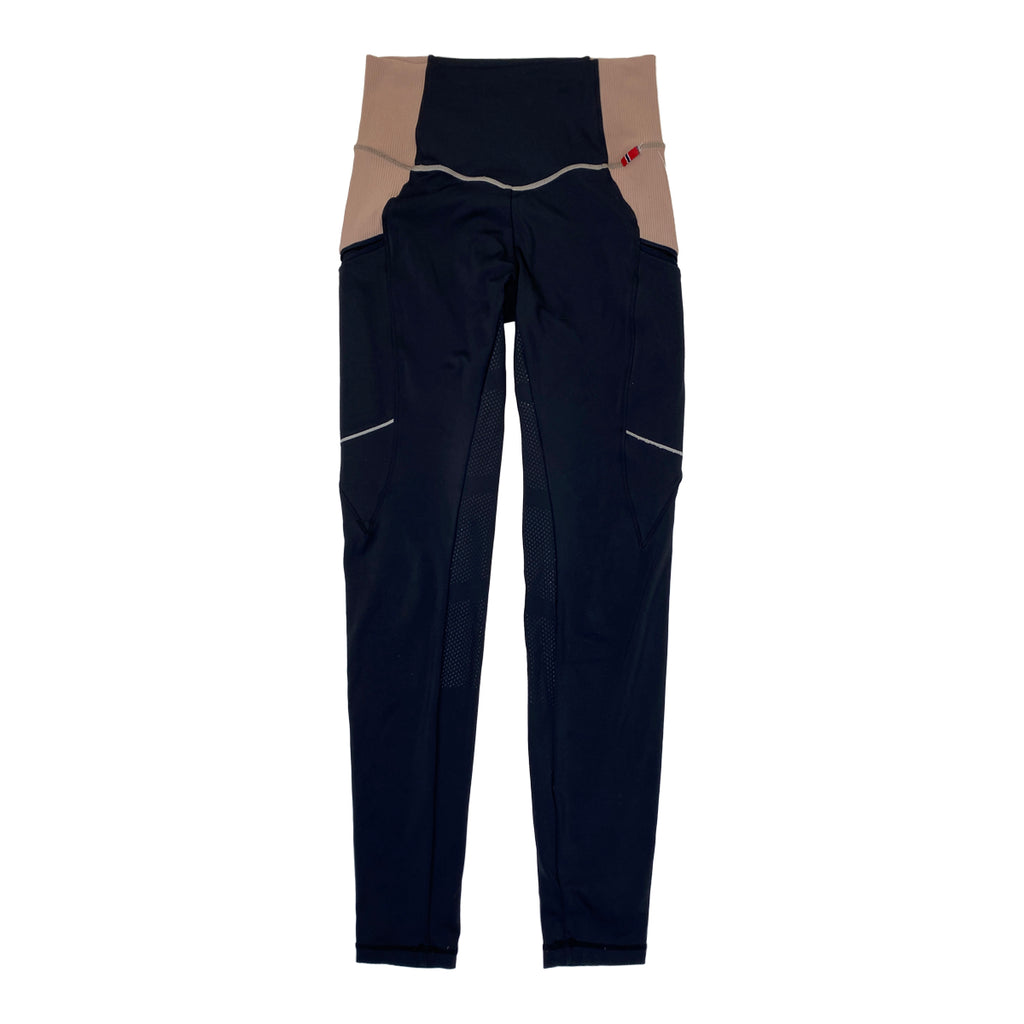 B Vertigo 'Adara' Full Seat Tights in Navy/Pink