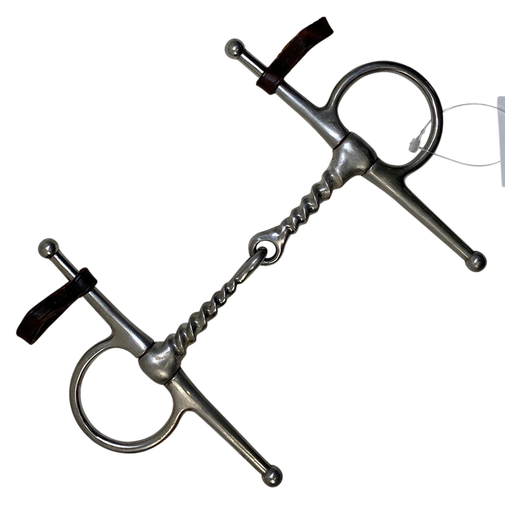 Full Cheek Corkscrew Single Joint Snaffle Bit in Stainless Steel