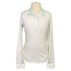 RJ Classics 'Rebecca Jr' Show Shirt in White/Cats - Children's XL