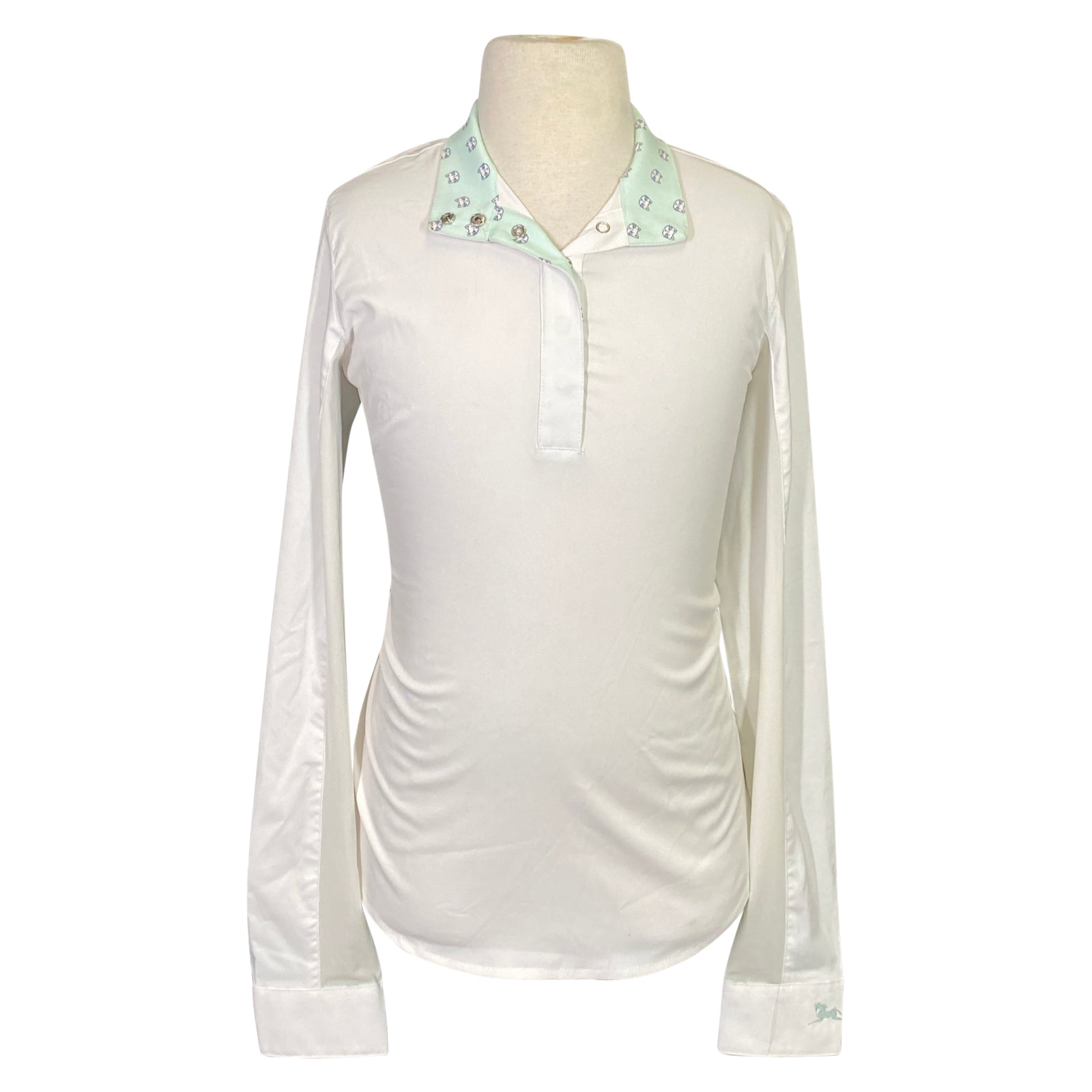 RJ Classics 'Rebecca Jr' Show Shirt in White/Cats - Children's XL