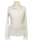 RJ Classics 'Rebecca Jr' Show Shirt in White/Cats - Children's XL
