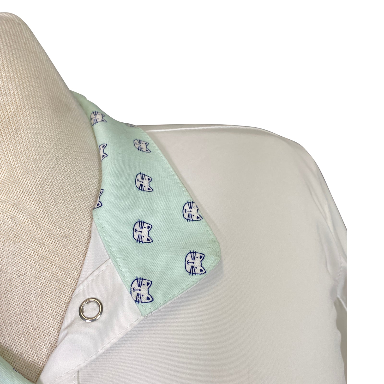 RJ Classics 'Rebecca Jr' Show Shirt in White/Cats - Children's XL