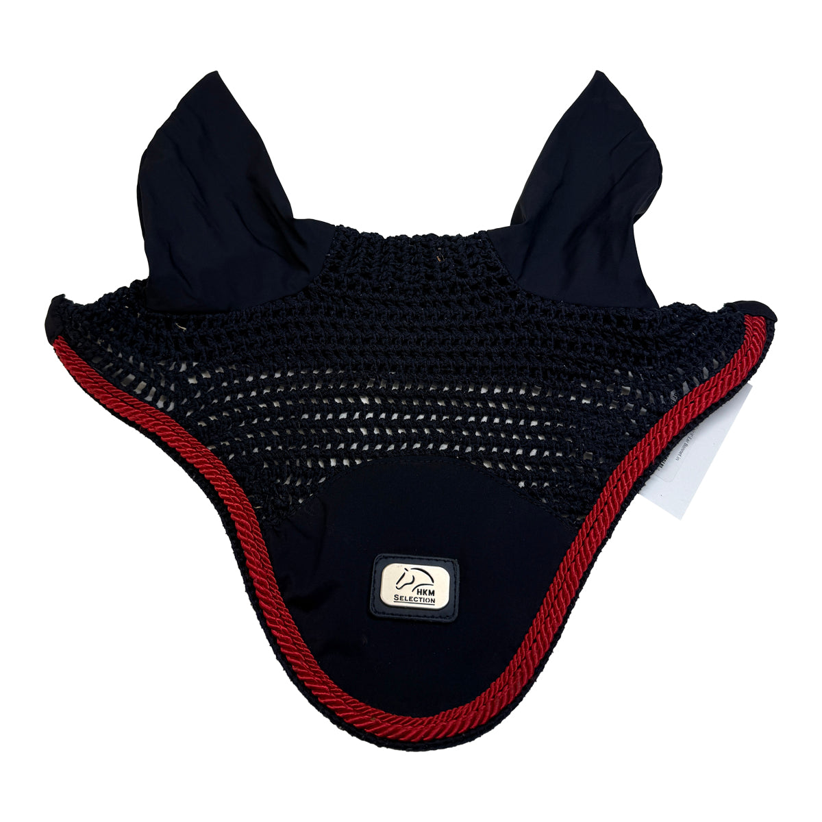 HKM 'Horse Spirit' Ear Bonnet in Navy/Red