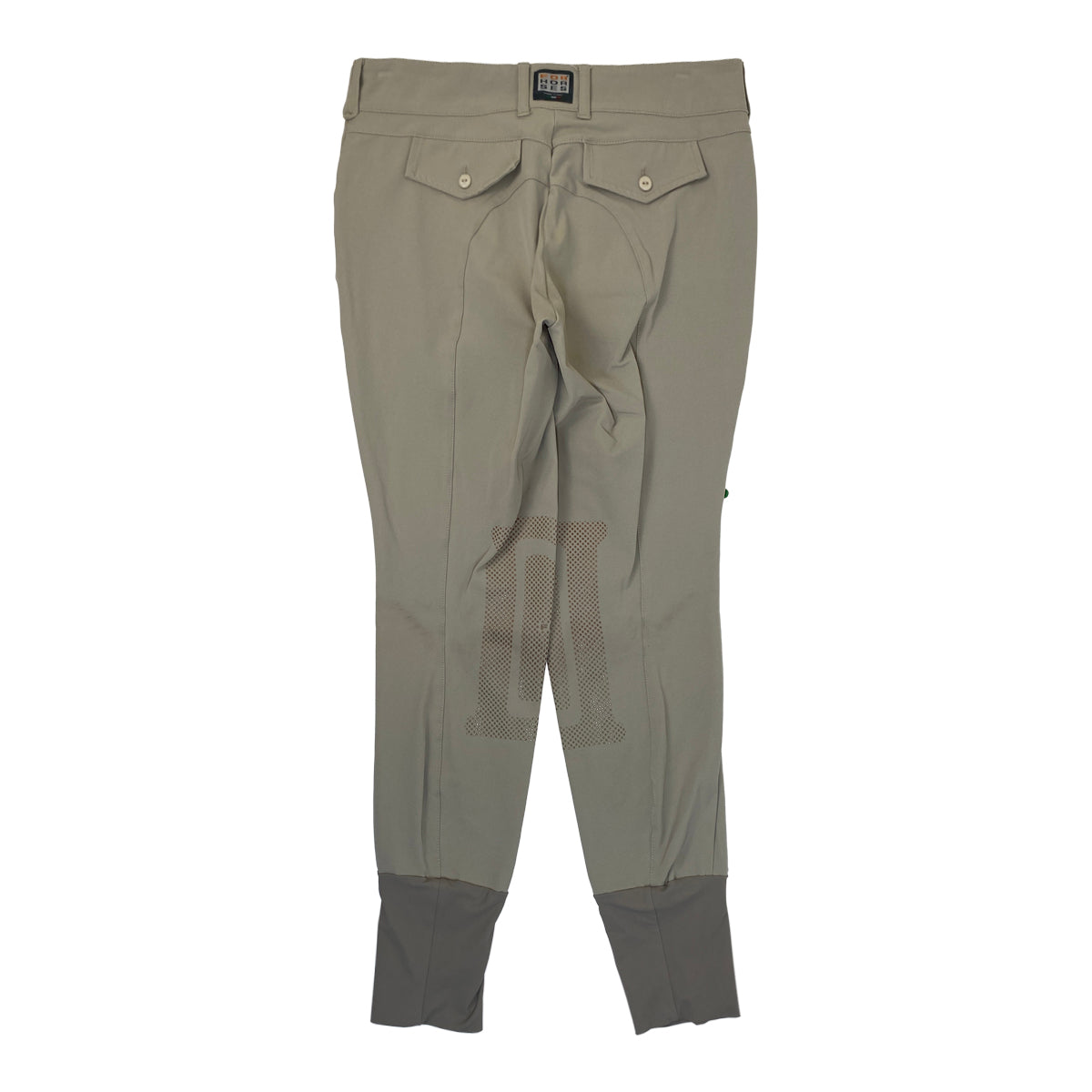 For Horses Knee Patch Breech in Tan