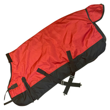 Showman Waterproof Turnout Blanket in Red/Black