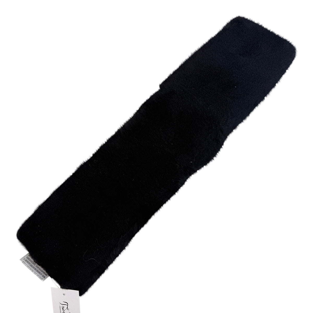 Fleeceworks Sheepskin Girth Cover in Black
