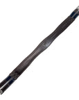 Padded Leather Girth with Fancy Stitch in Brown
