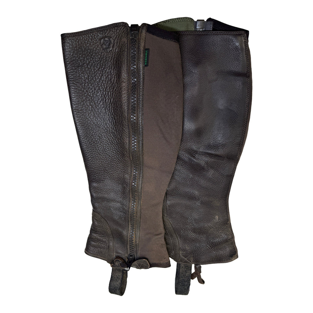 Ariat 'Breeze' Washable Half Chaps in Brown - Women's Large/Reg