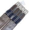 Padded Leather Girth with Fancy Stitch in Brown