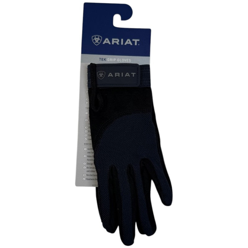 Ariat TEK Grip Gloves in Navy/Black