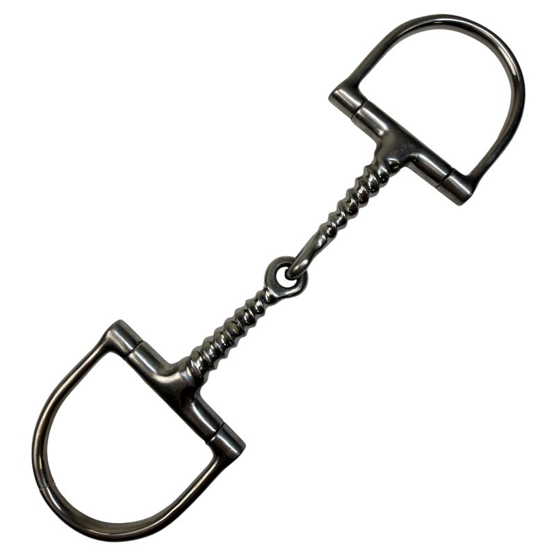 Corkscrew Dee Ring Snaffle