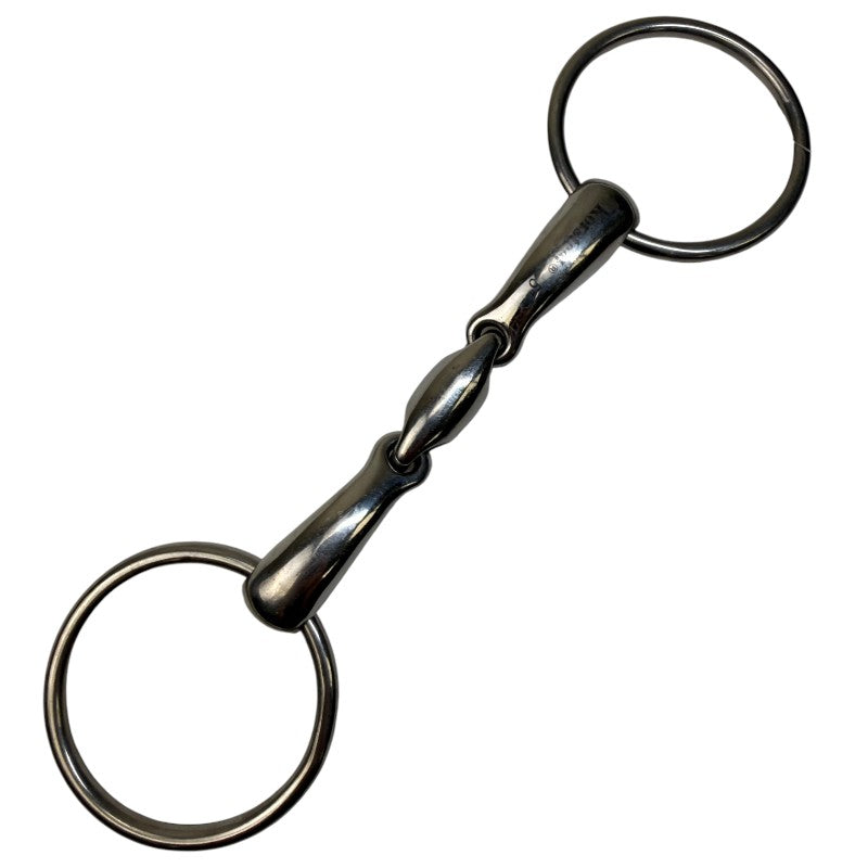 Loose Ring Hollow Mouth Oval Link Snaffle Bit in Stainless steel