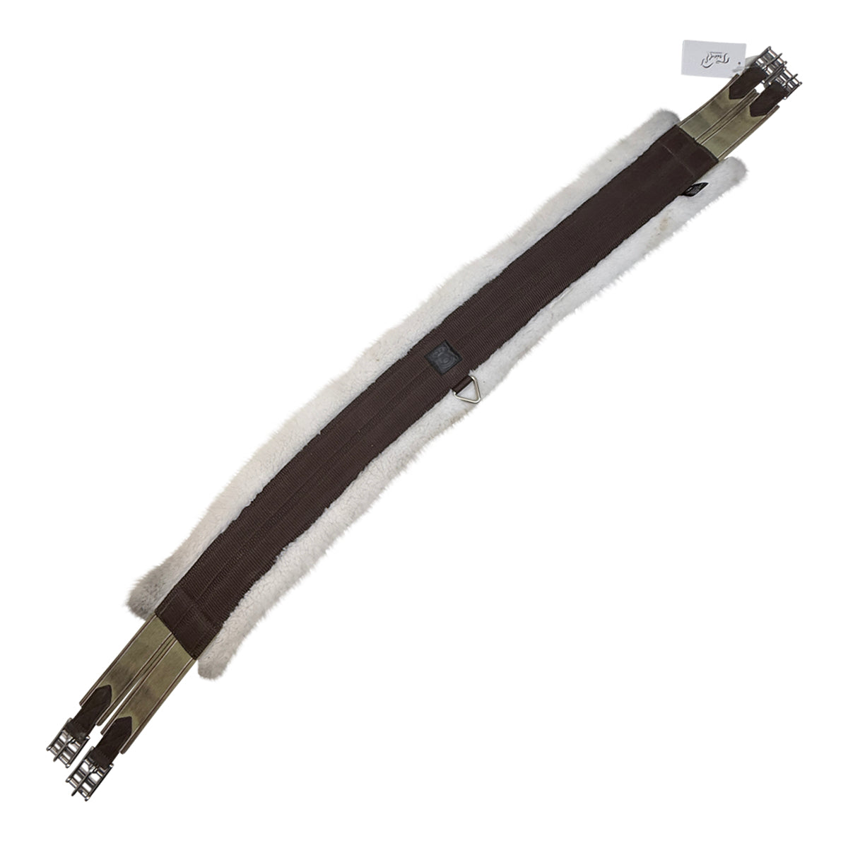 Rider’s International Everyday Fleece Long Girth in Brown/Natural