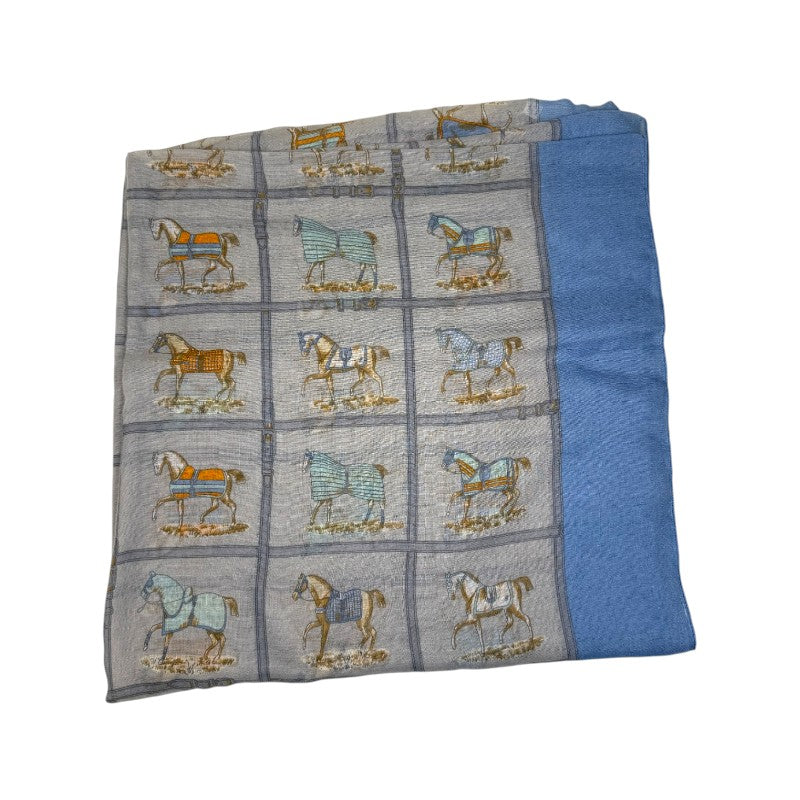 AWST Int'l Infiniti Scarf in Blue Blankets