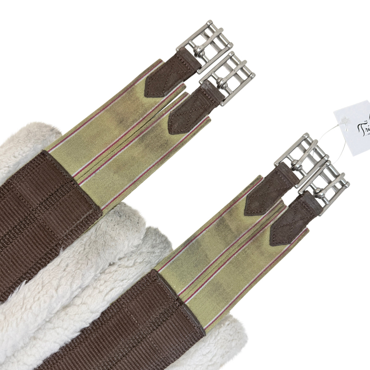 Rider’s International Everyday Fleece Long Girth in Brown/Natural