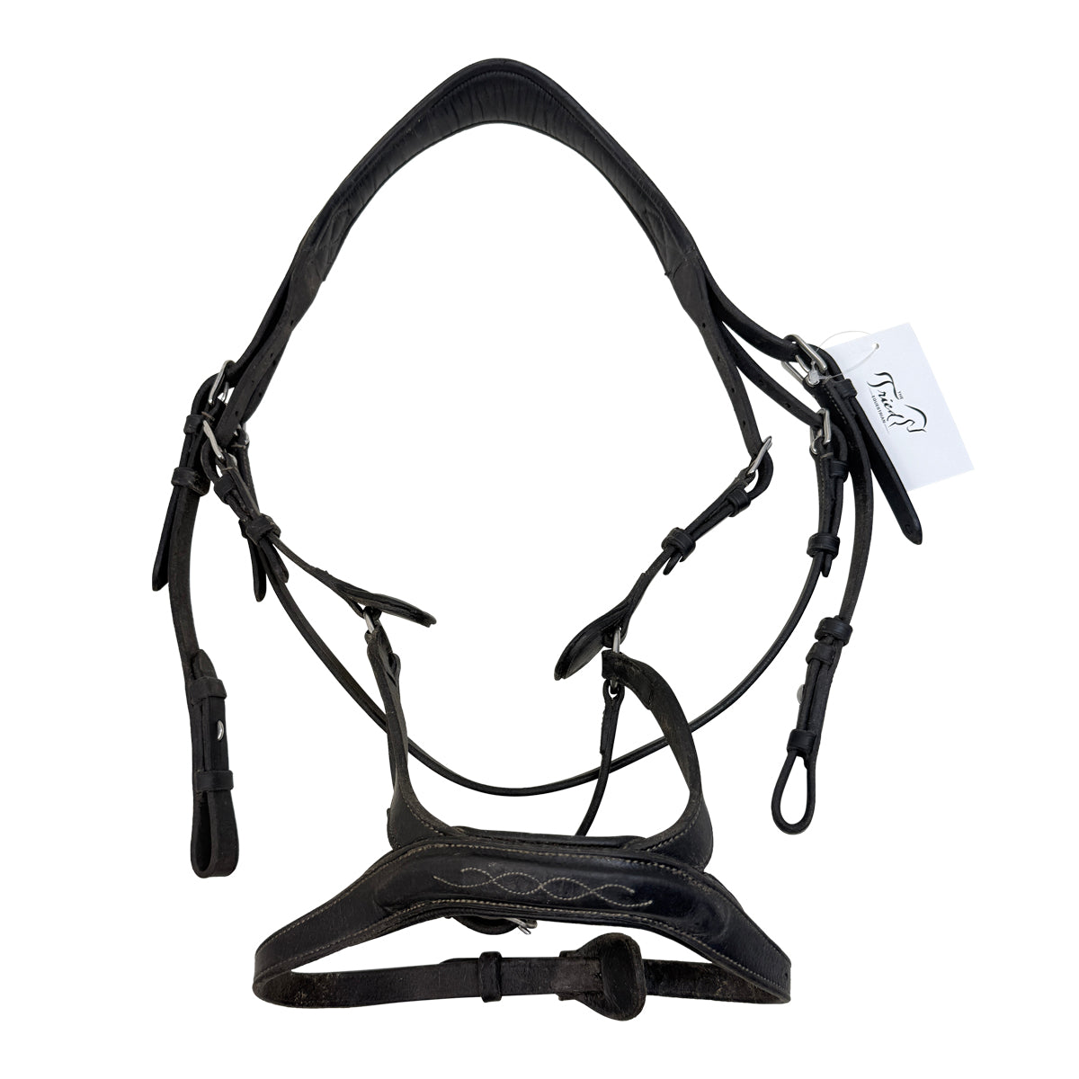 Exion Jumping Bridle w/ Combined Flash in Black