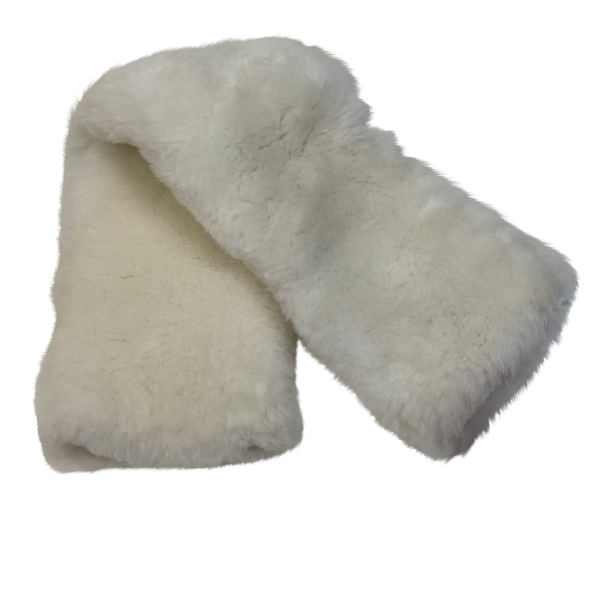 Fleeceworks Sheepskin Traditional Girth Cover in White