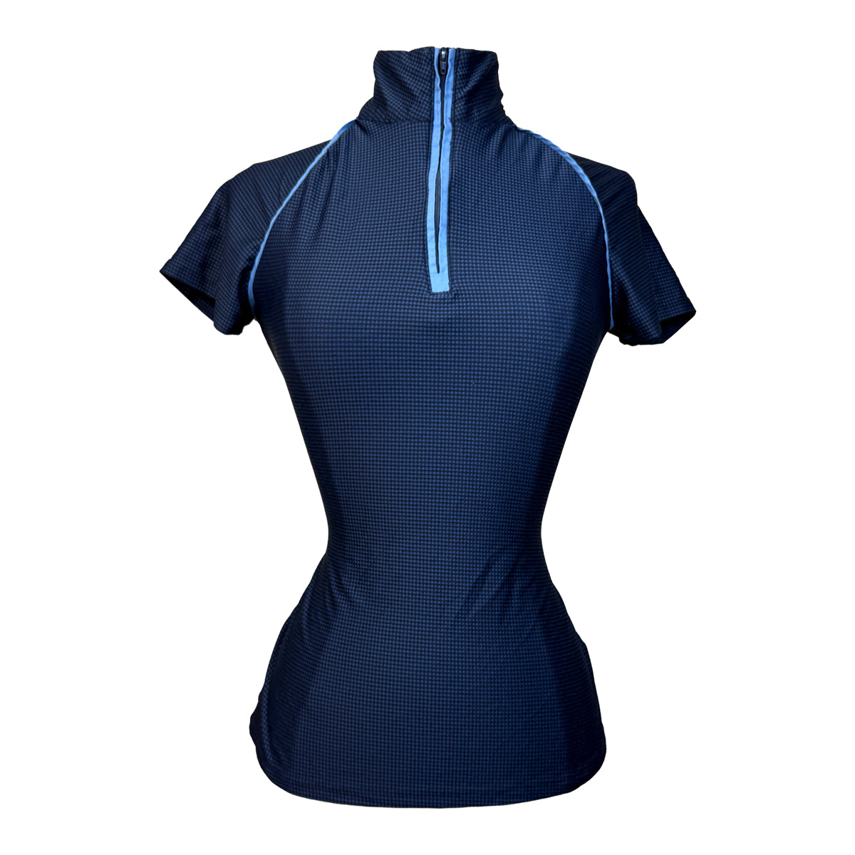 Hannah Childs 'Haven' Shirt in Navy Microcheck