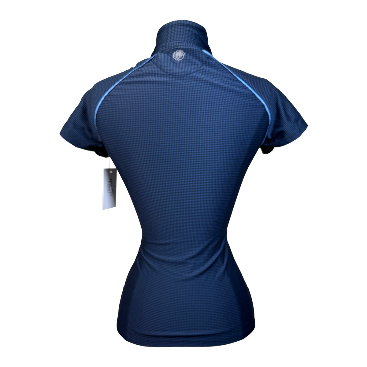 Hannah Childs 'Haven' Shirt in Navy Microcheck