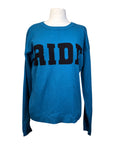 TKEQ Essential 'Ride' Crewneck Sweater in Aquamarine