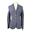 Sarm Hippique 'Azalea' Show Coat w/Satin Trim in Navy - Women's IT 46 (US 10)
