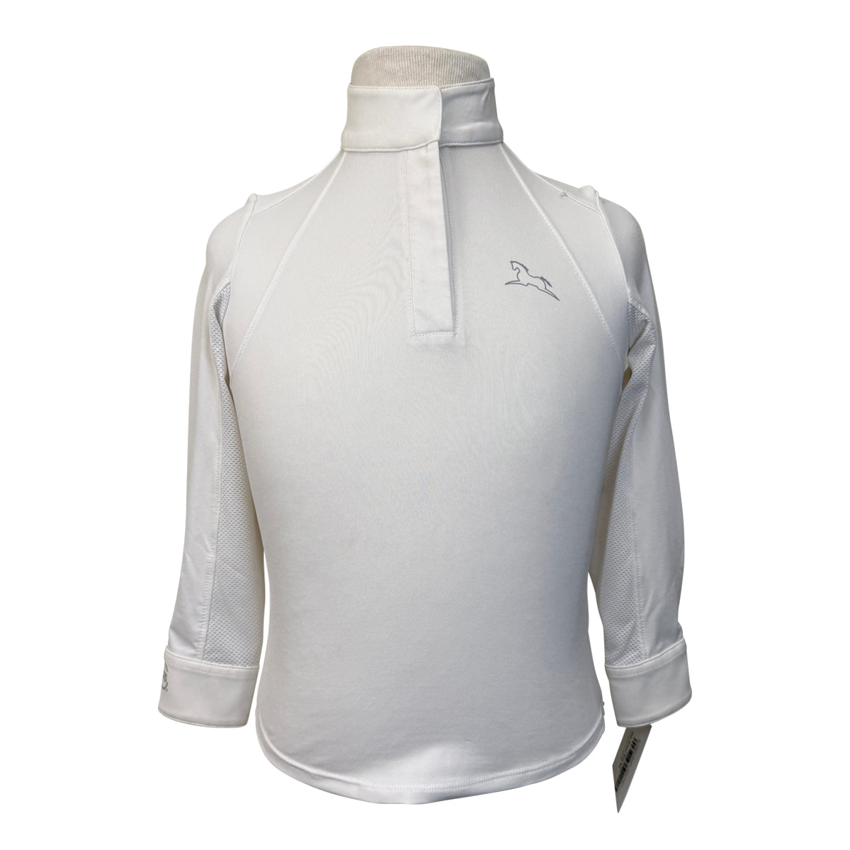 RJ Classics 'Maddie' Show Shirt in White/Paw Prints - Children's XS