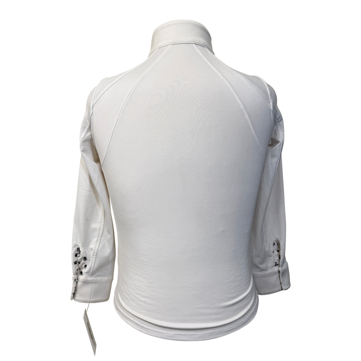 RJ Classics 'Maddie' Show Shirt in White/Paw Prints - Children's XS