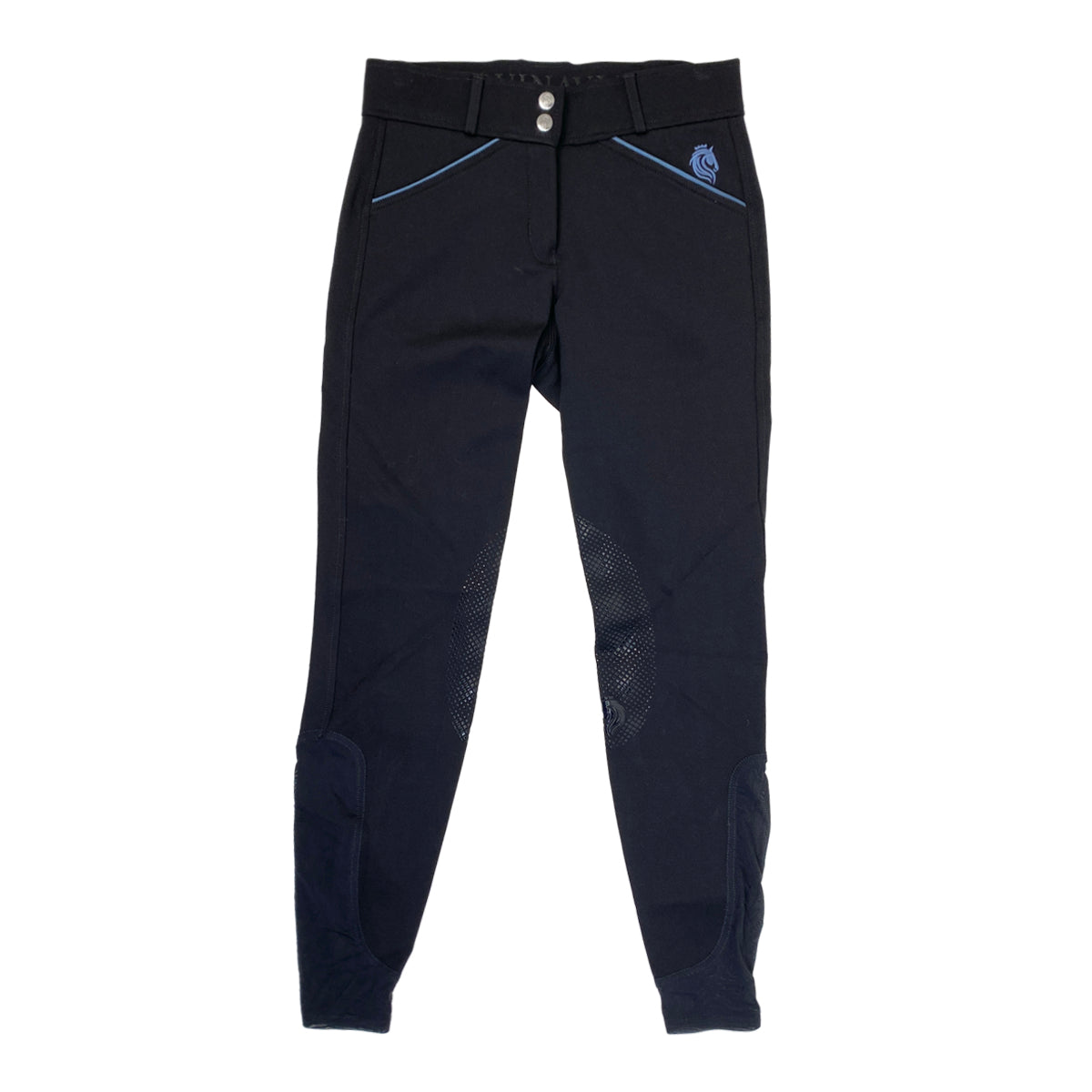 Equinavia 'Astrid' Silicone Knee Patch Breeches in Black 