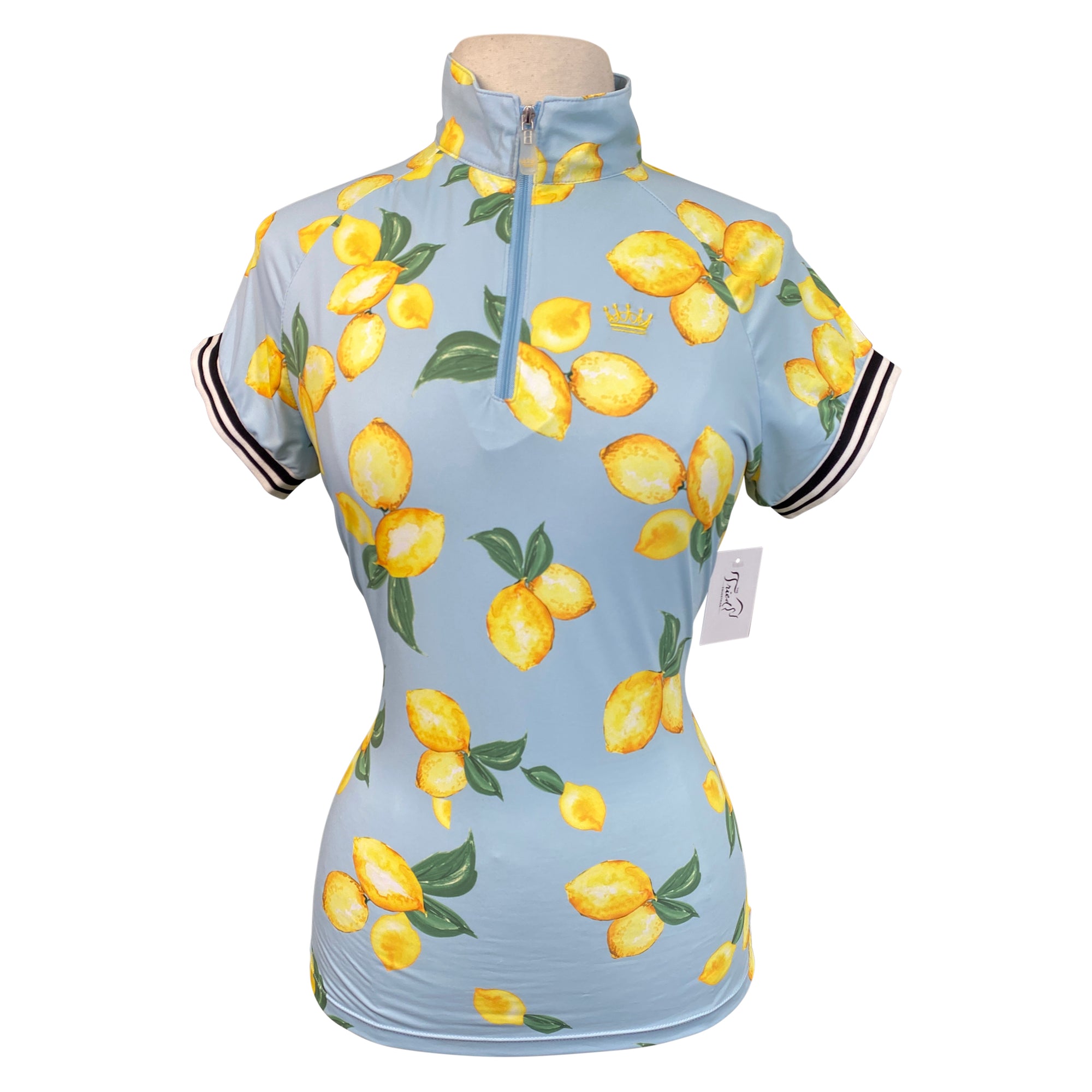 Kastel Denmark Cap Sleeve Shirt in Capri Lemons