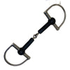 Rubber Mouth Dee Ring Snaffle Bit in Steel