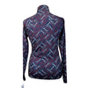 Ariat 1/4 Zip Baselayer in Navy/Red &amp; White Bits
