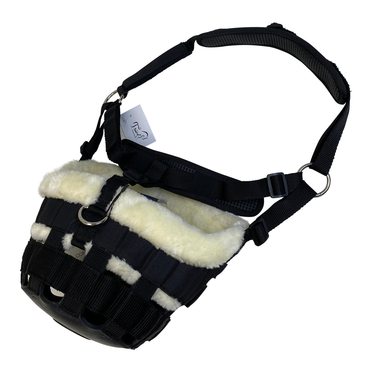 Shires Equestrian Deluxe Comfort Horse Grazing Muzzle in Black