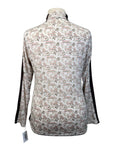 Kastel 'Charlotte' Floral Sun Shirt in Tan/Rainbow Horses