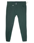 Front of Horze 'Grand Prix' Knee Patch Breeches in Scarab Green - Women's 32