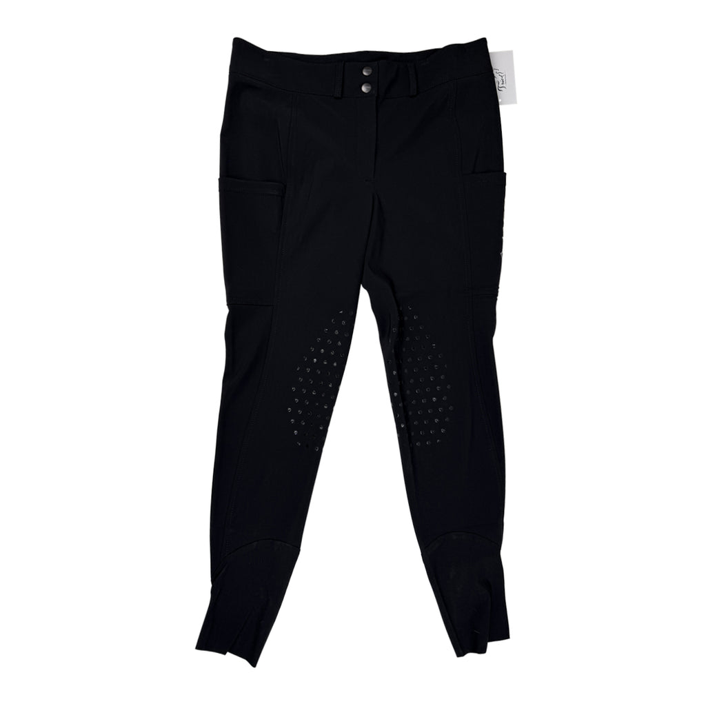 Iago Monika Lightweight Knee Grip Breeches in Black